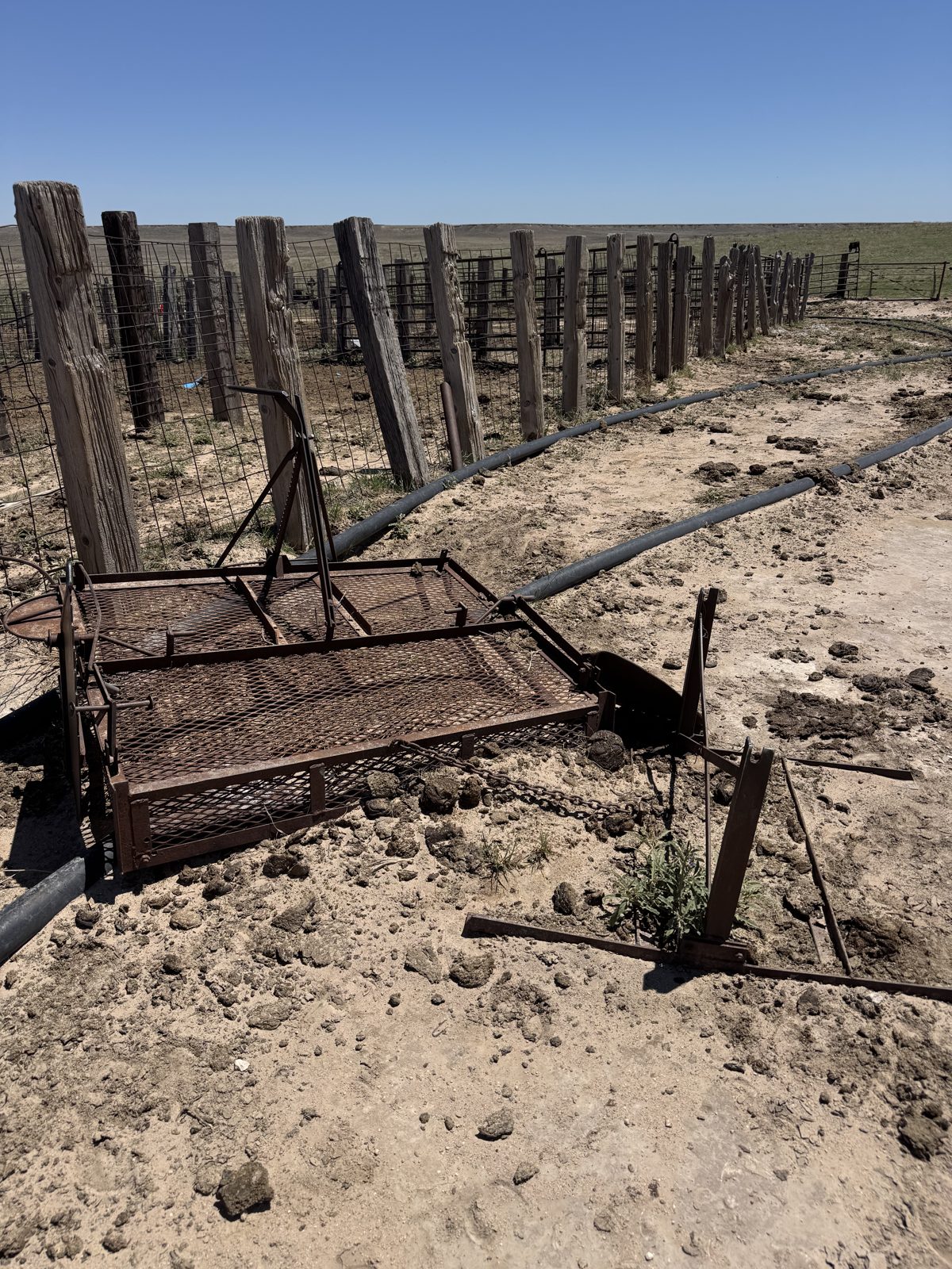 Working pens and corrals on the Ellison ranch, Texas Panhandle